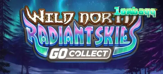 Pemandangan hutan musim dingin dengan aurora di latar belakang dalam Wild North Radiant Skies GO Collect